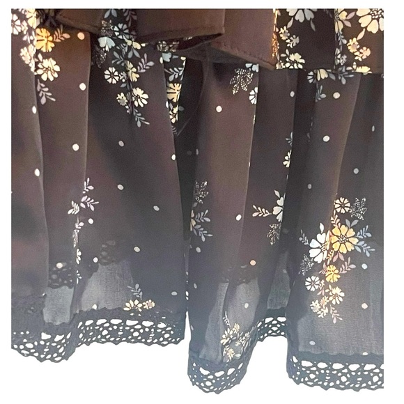 Women’s MISA Los Angeles Floral Black Mini Skirt - Picture 5 of 6